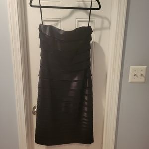 White House Black Market, Strapless Dress, Size 10, Good Condition, Black